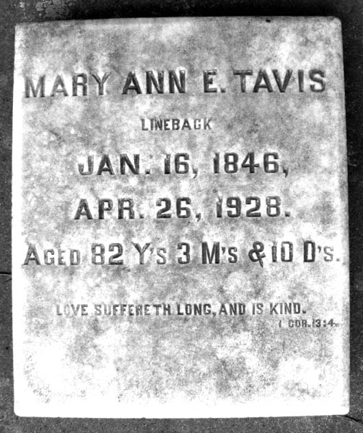 Mary Ann Elizabeth Tavis