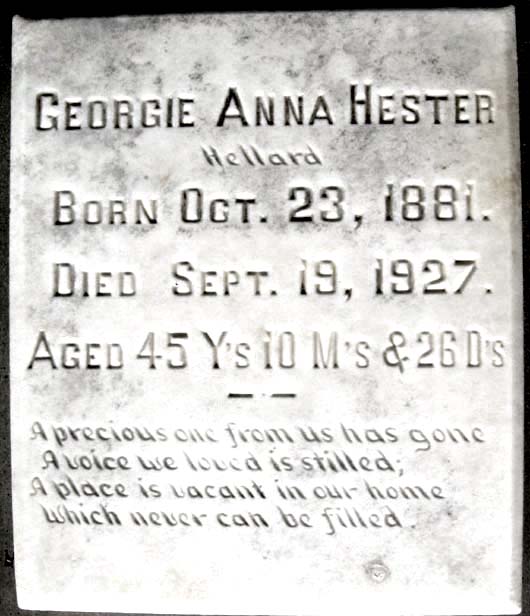 Georgie Anna Hester
