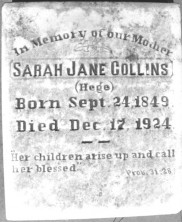 Sarah Jane Collins