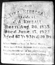 Vina Rebecca Kimball