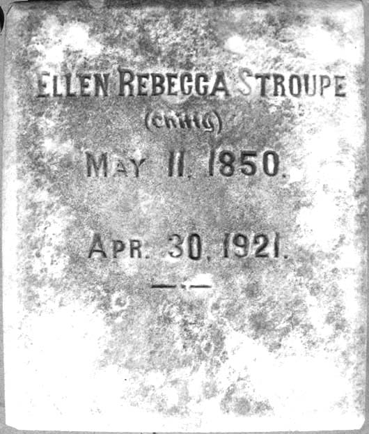 Ellen Rebecca Stroupe (Strupe)