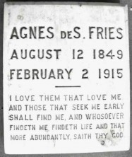 Agnes Sophia Fries