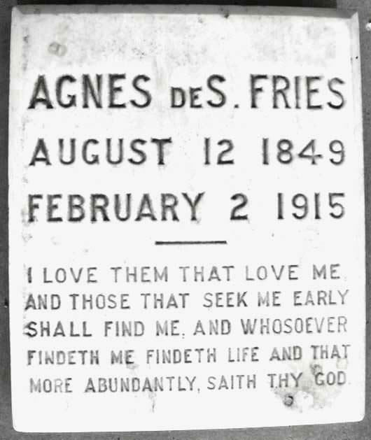 Agnes Sophia Fries