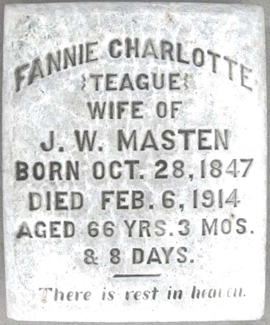 Fannie Charlotte Masten