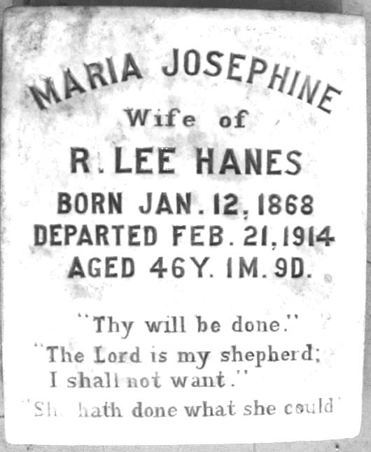 Maria Josephine Hanes