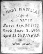 Mary Isabella Yates