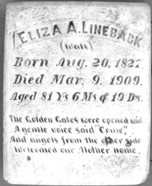 Eliza Ann Lineback