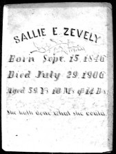 Sallie Elizabeth Zevely