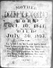 Nannie Elizabeth Boner