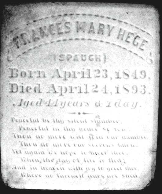 Frances Mary Hege