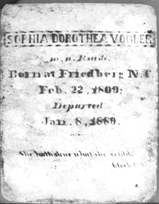 Sophia Dorothea Vogler