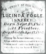 Lucinda Elizabeth Fogle