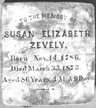 Susan Elizabeth Zevely