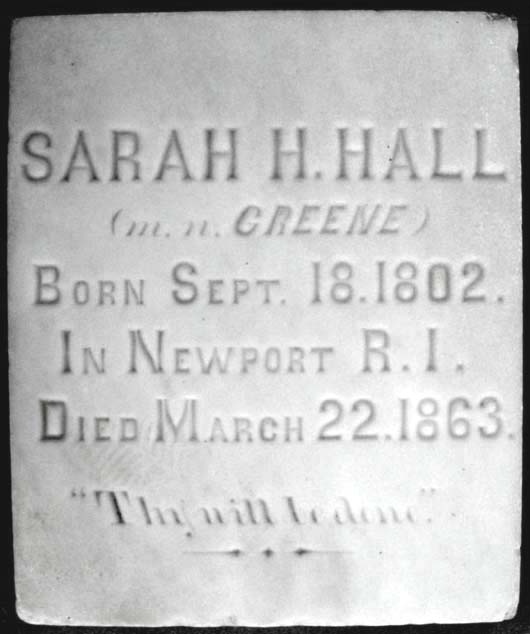 Sarah Haywood Hall