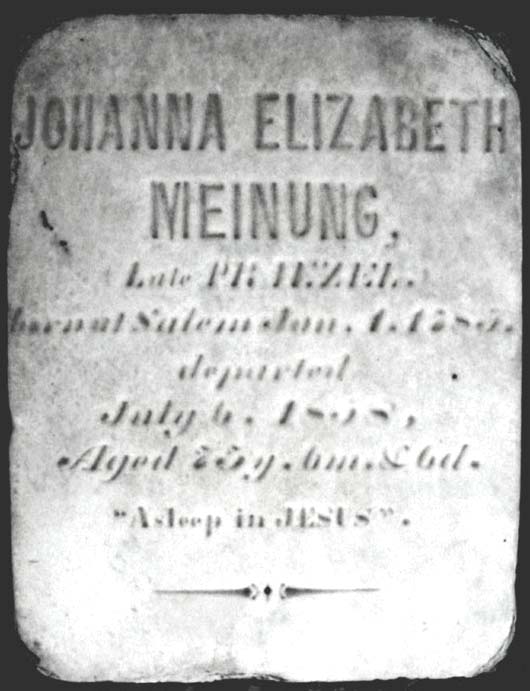 Johanna Elizabeth Meinung