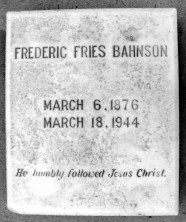 Frederic Fries Bahnson