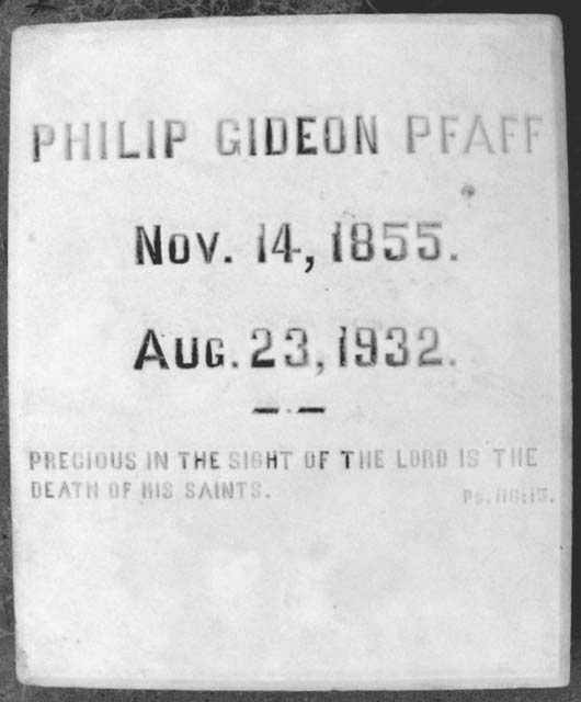 Philip Gideon Pfaff