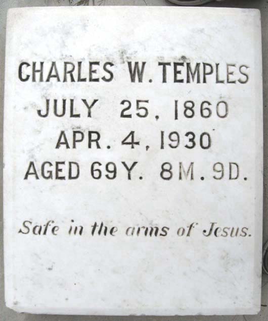 Charles Wesley Temples