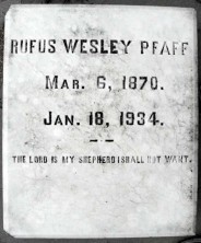 Rufus Wesley Pfaff