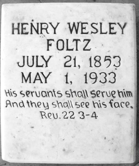 Henry Wesley Foltz