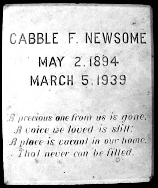 Cabble F. Newsome