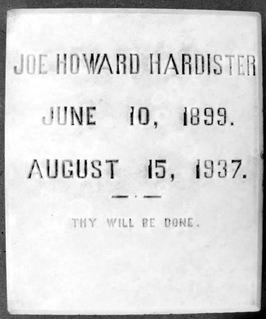 Joe Howard Hardister