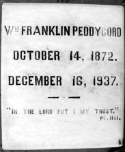 William Franklin Peddycord