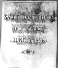 Sallie Jane Burge
