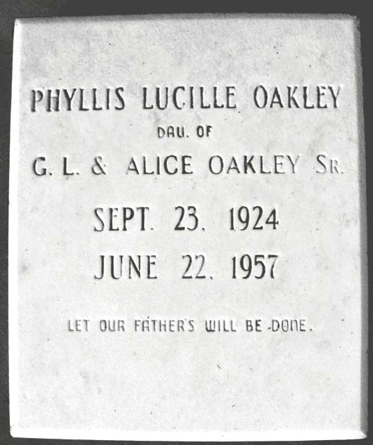 Phyllis Lucille Oakley
