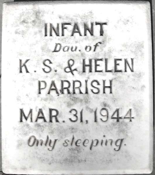 Infant Daughter Parrish