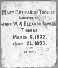 Mary Catharine Thomas