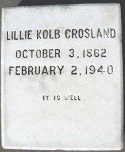 Lillie Kolb Crosland