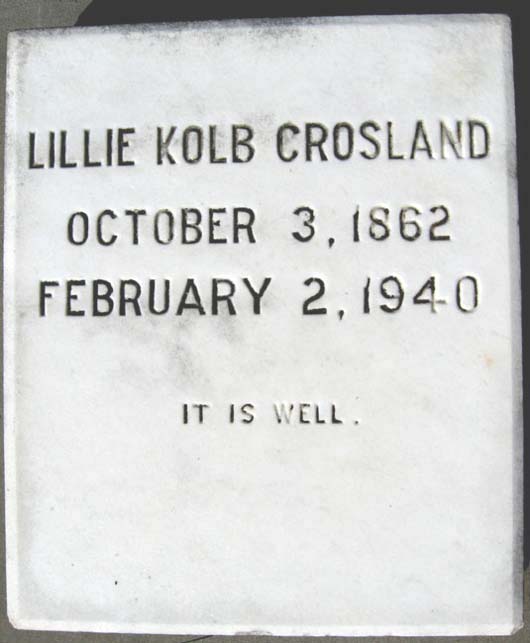 Lillie Kolb Crosland