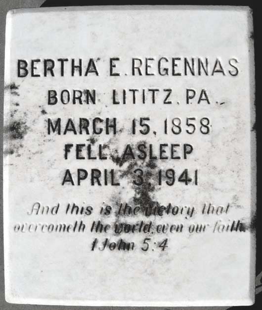 Bertha Elizabeth Regennas
