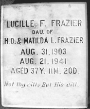 Lucille F Frazier
