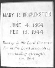 Mary Rebecca Brickenstein