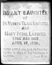 Infant Daughter  Lassiter
