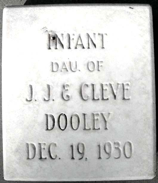 Infant Daughter  Dooley
