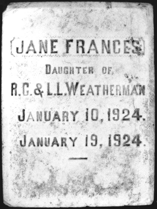 Jane Frances Weatherman