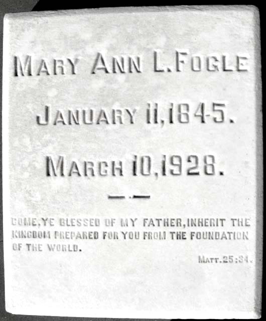 Mary Ann Louise Fogle