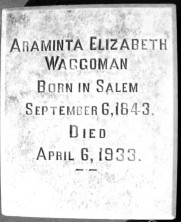 Araminta Elizabeth Waggoman