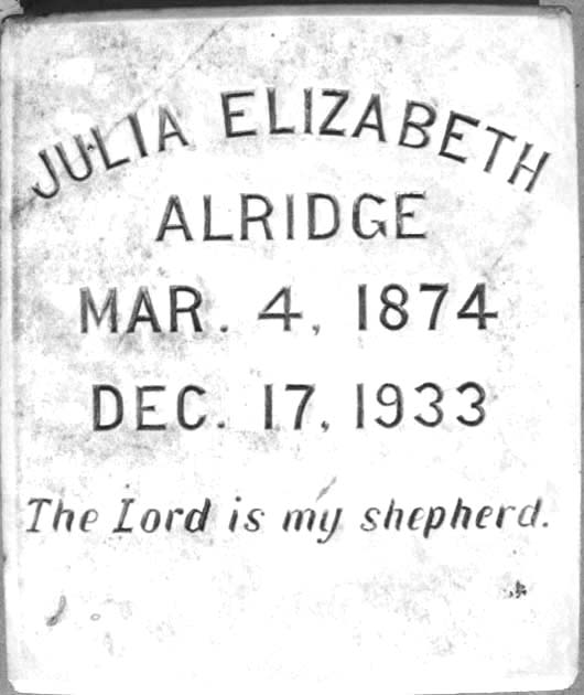 Julia Elizabeth Alridge