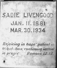 Sadie Nancy Elizabeth Livengood