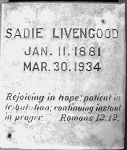 Sadie Nancy Elizabeth Livengood
