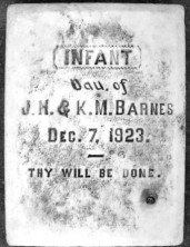 Infant Daughter  Barnes