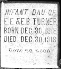 Infant Daughter  Turner