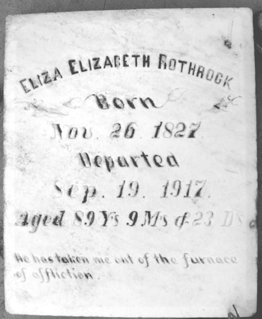 Eliza Elizabeth Rothrock