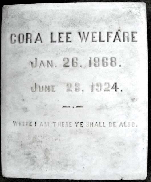 Cora Lee Welfare