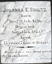 Johanna Elizabeth Shultz