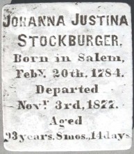 Johanna Justina Stockburger